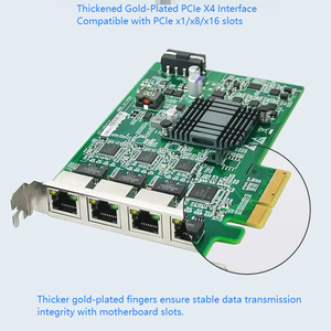 Tarjeta de Red Eip EFT-143 PCIEX4 de 4 Puertos Gigabit LAN con Chip Intel I211 y POE para Automatización Industrial, Compatible con <span class=keywords><strong>PCIeX1</strong></span>/X8/X16 - Product Image 6