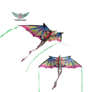 Cheap Kites Wholesale Easy Flying Custom Printed Nylon Chinese 3D Animal Shape Dragon Kite For Kids Dragon Kites For Sale 3d Dragon Kite