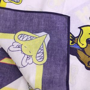 Bandana de sport carrée en coton et soie, imprimée sur mesure en usine, avec double logo, pour les fans - Product Image 5