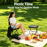 Chaise de camping et de pêche pliable en tissu Oxford ultra-légère, durable et écologique, design pliable, mobilier d'extérieur portable