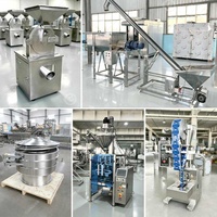 Ligne de production automatique de torréfaction, de remplissage et d'emballage de grains de café froids préformés, avec broyeur intégré