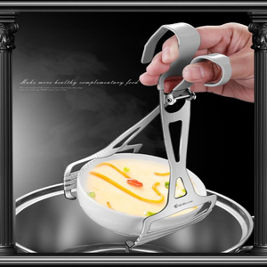 Vente en gros de pinces à plateau en acier inoxydable Syh230, pinces à bol en silicone antidérapantes, pinces à platine isolées multifonctionnelles - Product Image 3