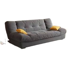Sofá Cama Plegable <span class=keywords><strong>Cloud</strong></span> Color Crema, Moderno y Minimalista para Sala de Estar, Unidad de Alquiler de Casa Pequeña, Sofá de Tela Integrado de Doble Uso - Product Image 3