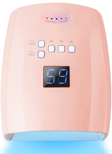 Lampe à ongles UV LED sans fil 66W rechargeable, sécheuse de vernis gel, 5 minuteurs, capteur IR, écran LCD pour la maison et le salon - Product Image 2