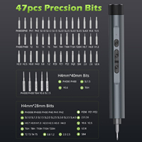 Tournevis de réparation professionnel 49-en-1 avec moteur sans balais de précision, couple de 5 Nm, batterie lithium-ion 3,6 V, poids de 0,5 kg