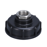 Adaptateur de réservoir IBC en acier inoxydable S60x6 filetage femelle de 2 pouces à filetage mâle de 1/2 pouces BSP