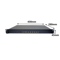 Router Firewall alat PfSense, Server jaringan 1U Intel I7-12700 PfSense firewall 6LANS 2SFP port 3 tahun garansi OPNsense Firewall