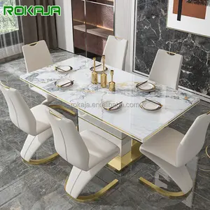 Conjunto de mesa de jantar, conjunto de mesa de jantar de fábrica, preço, moderno, sereia, mesa de jantar, 6, 8, cadeiras, sala de jantar, luminária de luxo