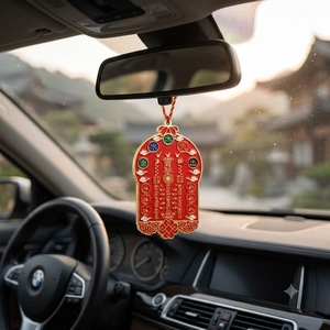 Colgante Taoísta Tai <span class=keywords><strong>Sui</strong></span> 2026, Amuleto del General Wenzhe del Año Bingwu, Aleación de Zinc, Feng Shui, para Coche o Bolso, Medalla Personalizada OEM - Product Image 2