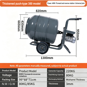 Mezcladora de Concreto Móvil a Gasolina JINLIN, Multifuncional, para Trabajos en Campo, Sin Necesidad de Electricidad - Product Image 1