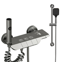 Meilleure vente en stock : Ensemble de douche thermostatique à touches piano, 4 modes, 4 sorties, jet doux, chromé – Le favori d'Europe et d'Amérique