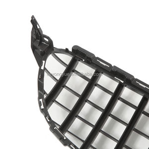 W205 GT griglia anteriore scheggia No <span class=keywords><strong>Logo</strong></span> tutto nero griglia anteriore <span class=keywords><strong>GTR</strong></span> per Mercedes Benz classe C W205 versione inferiore 2015 2016 2017 2018 - Product Image 6