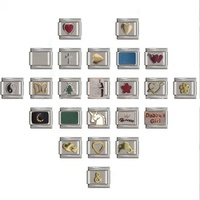 Vente chaude Bracelet En Acier Inoxydable Personnalisé Diy 9mm Bracelet À Breloques Italien Bijoux En Acier Inoxydable pour Hommes Femmes