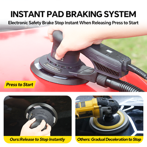 <span class=keywords><strong>Levigatrice</strong></span> Orbitale Casuale Elettrica Brushless da 360W 150MM con Eccentricità di 5mm, Confezione in Scatola di Plastica - Product Image 4