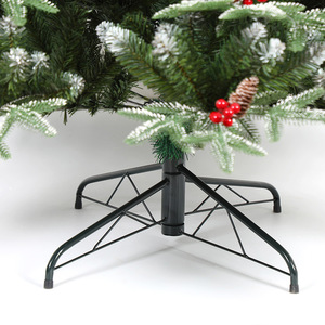 Artificial Christmas Tree Decorations Falling-Snow <strong>Pinecones</strong> Flocked Snow Fir Standing Base High Quality Wholesale Plastic Warm - Product Image 4