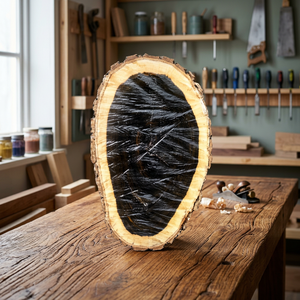 Bûches de bois d'ébène noir de qualité supérieure, diamètre 80 cm (Épinette, Pin, Hêtre, Chêne, Bois dur) pour usage en mobilier, motif carré, bûches d'épinette d'Ukraine - Product Image 3