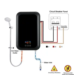 Pemanas air listrik untuk pancuran dan Dapur, pemanas air listrik instan, pemanas air pancuran listrik