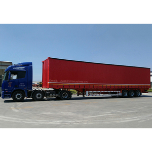 Semi-<span class=keywords><strong>remorque</strong></span> à rideaux latéraux coulissants à 3 essieux et 12 roues pour le transport de marchandises en vrac, 40 tonnes, 55 tonnes, rideaux latéraux, <span class=keywords><strong>remorque</strong></span> de camion pour conteneurs de 40 pieds - Product Image 3