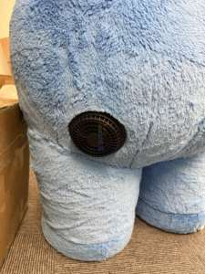 2m cầu vồng gấu màu xanh Inflatable chăm sóc gấu chủ đề bên trẻ em chạy Inflatable lông sang trọng Linh Vật Trang phục chăm sóc Gấu - Product Image 5