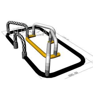 Pista Gonfiabile per Auto e Go-Kart a Prezzo di Fabbrica - Materiale PVC Ecologico, Facile da Montare, Garanzia di 3 Anni - Product Image 2
