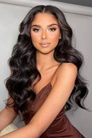 Uniky Perruque cheveux humains Full Lace HD transparente Body Wave 360 Perruques Lace Perruques cheveux humains Lace Frontal pour femmes noires