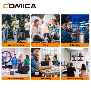 ไมโครโฟนไร้สาย COMICA Vimo Q แบบ 4 ช่องสัญญาณ 2.4G สำหรับการประชุม พร้อมระบบผสมเสียง 4 แทร็ก ตัดเสียงรบกวนแบบเรียลไทม์ - Product Image 6