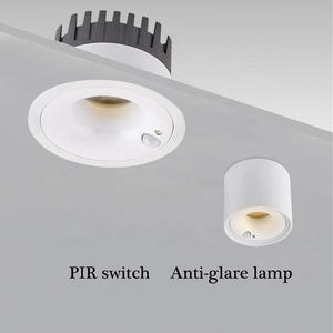 Plafonnier LED à détecteur de mouvement 9W 12W PIR anti-éblouissement, lampe encastrée pour balcon intérieur, couloir, lumière nocturne à détection de présence humaine - Product Image 5