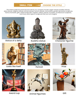 Figurines de moulage de style grec et romain antique en bronze personnalisé