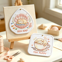 Schattige borduurpatches groothandel dierenprint konijn kat hond egel kleding hoed decoratie stof applicatie op maat gemaakte patch cartoon