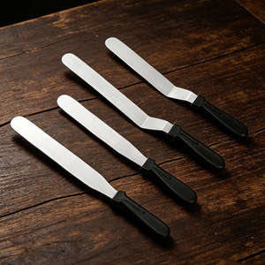Couteau à lisser la crème au beurre pour la décoration de gâteaux, spatule en acier inoxydable, spatule à angle droit, petits outils pour la pâtisserie maison - Product Image 2