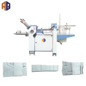 Máquina plegadora de papel pequeña, contador de lotes, tamaño A3, máquina plegadora de hojas de papel, proveedores, máquina insertadora de carpetas de papel