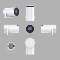HY300 Nouveau projecteur mini portable WiFi6 Android 11 5G avec mise au point électrique, cadeau de Noël