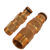 Raccord rapide YOD personnalisé en laiton pour pistolet à eau, adaptateur mâle 3/4 pouce, raccord de tuyau sans fuite