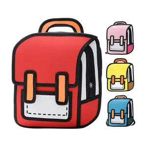 Mochila para padres de niños, bolsa de libros para guardería, mochila escolar de dibujos animados en 3D, 2D, gran oferta