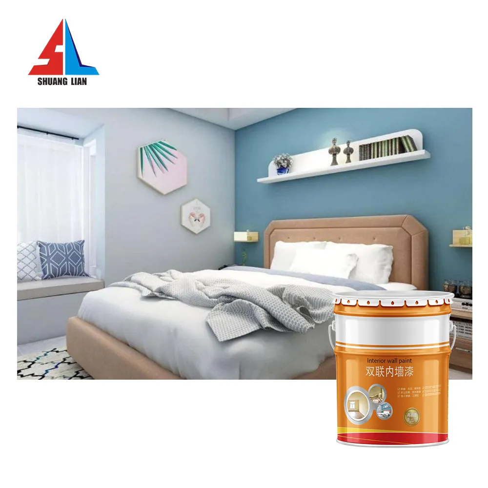 Easy Construction Environmentally Friendly Interior Wall Paint Anti-Mold And Anti-Bacteria Bedroom And Living Room Wall Paint