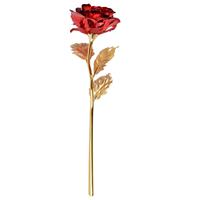 Rose multicolore en feuille d'or 24 carats avec lumière LED Roses galactiques artificielles conservées Roses éternelles pour mariages
