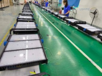 Projecteur LED haute puissance étanche IP66 en aluminium pour éclairage de stades, tunnels et aéroports