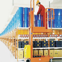3000 KG 3M 4M 5M élévateur de préparateur de commandes électrique plates-formes de travail mobiles surélevées semi-électriques utilisées pour l'entrepôt
