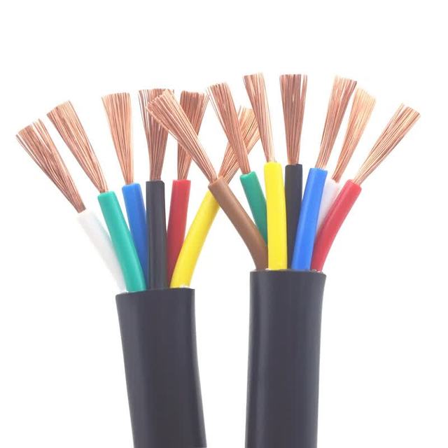 ZR-KYJVR Copper Conductor PVC Jacket Flame Retardant XLPE Insulated Flexible Multi-core Control Cable 450/750V for Industrial