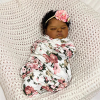 Lifereborn 20 ''50CM Schlafen Neugeborene Reborn Baby puppen Black Bebe Reborn Vinyl Silikon puppen für Kinder geschenke
