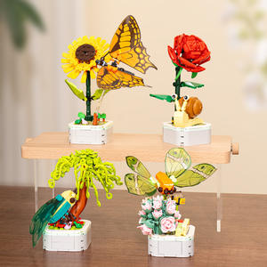 Bloques de Construcción, Simulación de Insectos, Planta en Maceta, Juguete Educativo de Ensamblaje para Adolescentes de 8 a 13 Años, 100-200 Piezas - Product Image 2