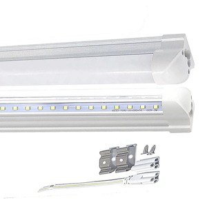 Luminaria LED Integrada T8 de Alto <span class=keywords><strong>Lumen</strong></span> 120lm/W, 1.2m 18w 24w <span class=keywords><strong>36W</strong></span>, de Aluminio y Plástico, Económica, Enlazable, para Tiendas - Product Image 1