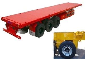 Trung Quốc 3 trục 12 lốp 12r22.5 thép lốp bán lowbed Trailer xe tải 12 lốp xe phẳng Trailer xe tải - Product Image 2