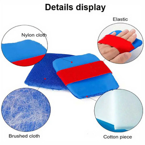 Gant anti-poils pour animaux de compagnie, brosse unidirectionnelle en polyester bleu royal pour propriétaires de chats et chiens, outil de nettoyage anti-peluches - Product Image 3