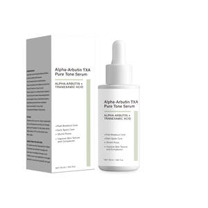 Éclaircissant pour les cernes et les taches brunes, réparateur et resserrant les pores, essence pure colorée à l'arbutine et à l'acide tranexamique, marque propre. - Product Image 5