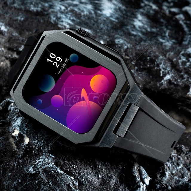 Custom Luxury Stainless Steel Screen Protector Watch Case for Watch Serie 3/4/5/6/7