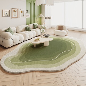 <span class=keywords><strong>Alfombra</strong></span> para Sala de Estar, Estilo Crema, Forma Irregular, Cálida, Aislante, Antideslizante, Resistente a la Suciedad, Fácil de Mantener, para Dormitorio, Estudio - Product Image 4