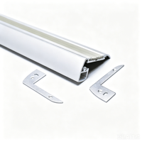 Profilé LED personnalisé pour éclairage d'escalier, canal pour bande LED, profilé en aluminium, dissipateur de chaleur, diffuseur LED