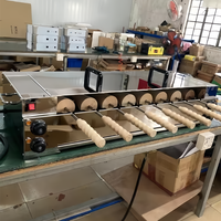 Machine à gaufres et à pain roulé électrique à 8 rouleaux pour gâteaux de cheminée hongrois, garantie 4 ans