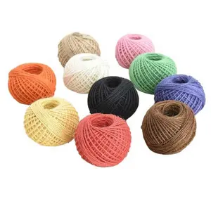 Corde tressée en Fiber de Jute 100% naturelle, décoration de bricolage, ficelle de Jute pour l'emballage et l'artisanat de jardinage